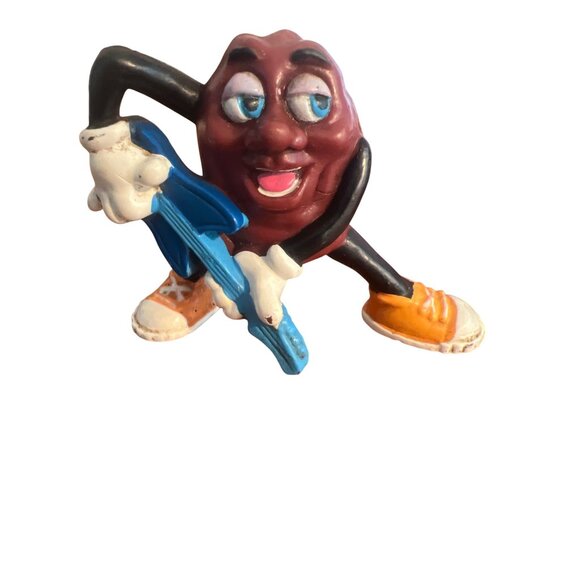 California Raisins Guitar Player Figurine 1988 Applause Vintage Collectible - Picture 1 of 5